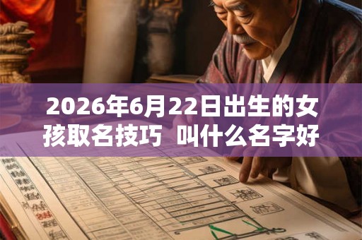 2026年6月22日出生的女孩取名技巧  叫什么名字好