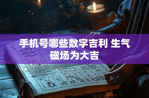 手机号哪些数字吉利 生气磁场为大吉