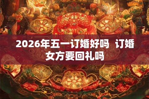 2026年五一订婚好吗  订婚女方要回礼吗