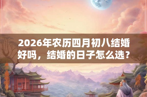 2026年农历四月初八结婚好吗，结婚的日子怎么选？