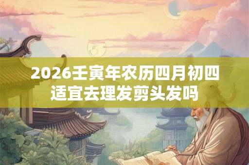 2026壬寅年农历四月初四适宜去理发剪头发吗