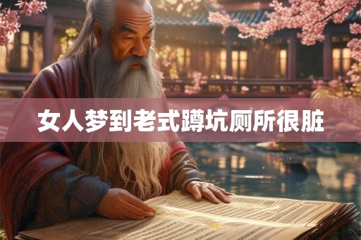 女人梦到老式蹲坑厕所很脏