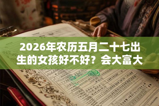 2026年农历五月二十七出生的女孩好不好?会大富大贵吗? 2026年农历五月二十七出生的女孩好不好?会大富大贵吗?