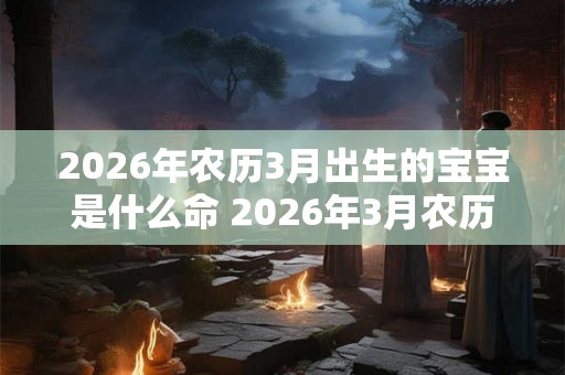 2026年农历3月出生的宝宝是什么命 2026年3月农历宝宝命运如何