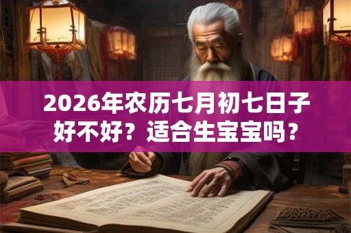 2026年农历七月初七日子好不好？适合生宝宝吗？