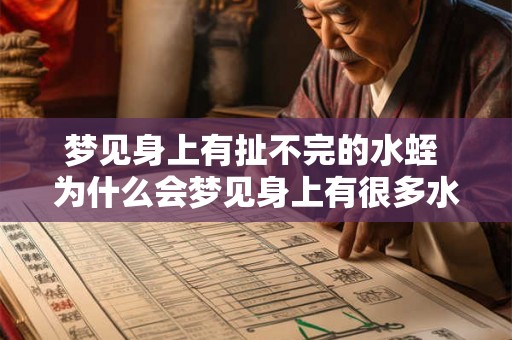 梦见身上有扯不完的水蛭 为什么会梦见身上有很多水蛭
