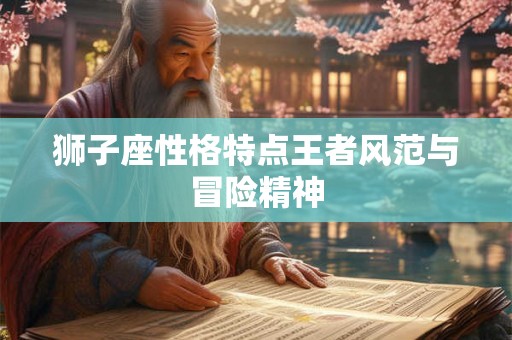 狮子座性格特点王者风范与冒险精神