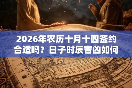 2026年农历十月十四签约合适吗？日子时辰吉凶如何？