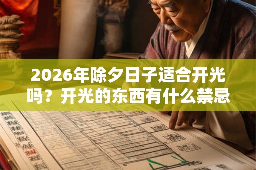 2026年除夕日子适合开光吗？开光的东西有什么禁忌？