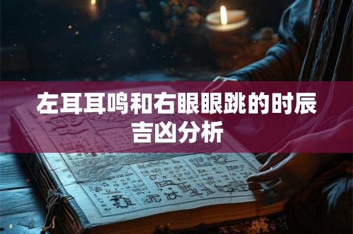左耳耳鸣和右眼眼跳的时辰吉凶分析