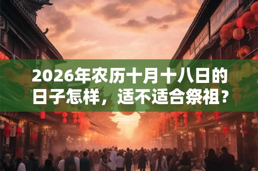 2026年农历十月十八日的日子怎样,适不适合祭祖? 2026年农历十月十八日的日子怎样,适不适合祭祖?