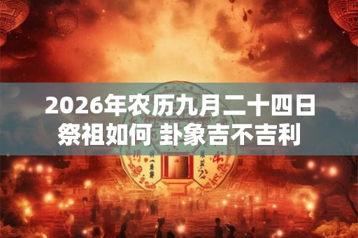 2026年农历九月二十四日祭祖如何 卦象吉不吉利