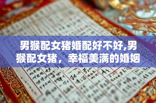 男猴配女猪婚配好不好,男猴配女猪，幸福美满的婚姻组合！