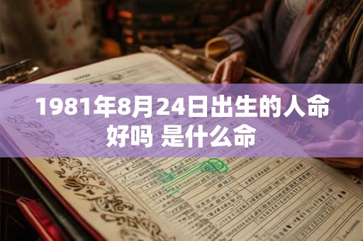 1981年8月24日出生的人命好吗 是什么命