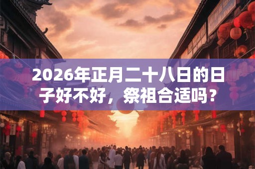 2026年正月二十八日的日子好不好，祭祖合适吗？