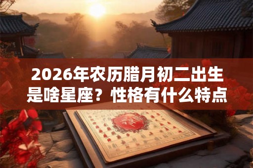 2026年农历腊月初二出生是啥星座？性格有什么特点？