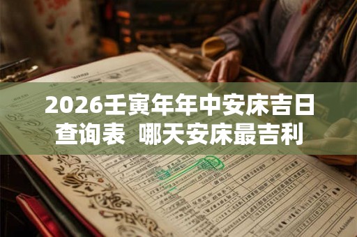 2026壬寅年年中安床吉日查询表  哪天安床最吉利