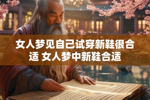女人梦见自己试穿新鞋很合适 女人梦中新鞋合适 女人梦见自己试穿新鞋很合适 女人梦中新鞋合适