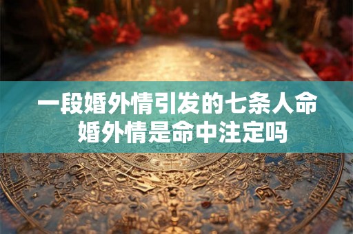 一段婚外情引发的七条人命 婚外情是命中注定吗 一段婚外情引发的七条人命 婚外情是命中注定吗