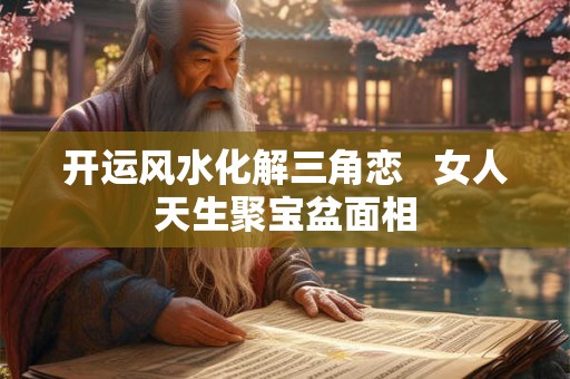 开运风水化解三角恋   女人天生聚宝盆面相
