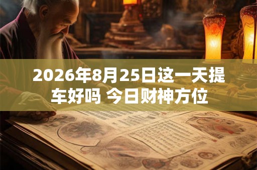 2026年8月25日这一天提车好吗 今日财神方位 2026年8月25日这一天提车好吗 今日财神方位
