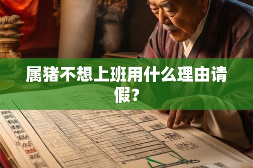属猪不想上班用什么理由请假？