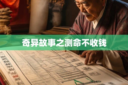 奇异故事之测命不收钱 奇异故事之测命不收钱