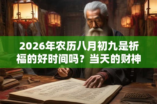 2026年农历八月初九是祈福的好时间吗?当天的财神方位向哪? 2026年农历八月初九是祈福的好时间吗?当天的财神方位向哪?