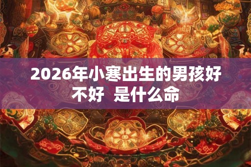 2026年小寒出生的男孩好不好  是什么命
