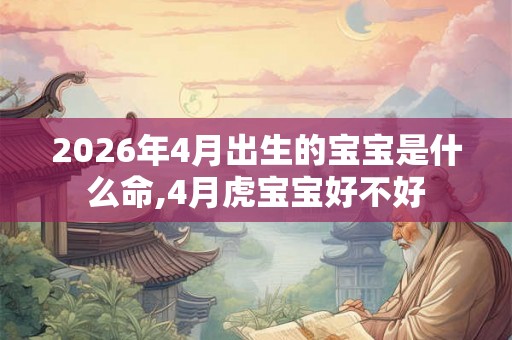 2026年4月出生的宝宝是什么命,4月虎宝宝好不好