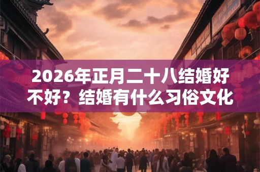 2026年正月二十八结婚好不好？结婚有什么习俗文化？