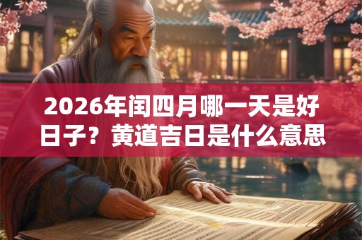 2026年闰四月哪一天是好日子?黄道吉日是什么意思? 2026年闰四月哪一天是好日子?黄道吉日是什么意思?