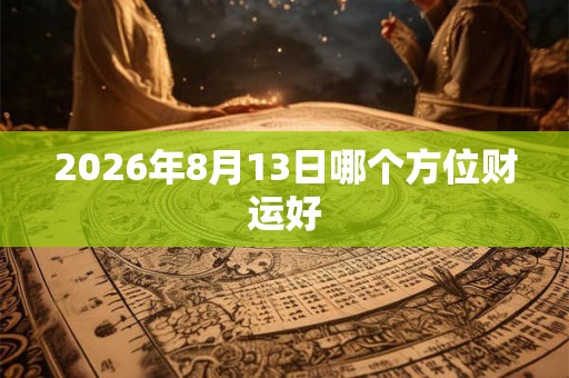 2026年8月13日哪个方位财运好 2026年8月13日哪个方位财运好