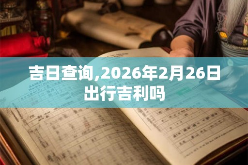 吉日查询,2026年2月26日出行吉利吗