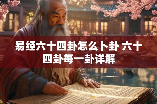 易经六十四卦怎么卜卦 六十四卦每一卦详解