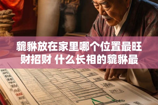 貔貅放在家里哪个位置最旺财招财 什么长相的貔貅最招财