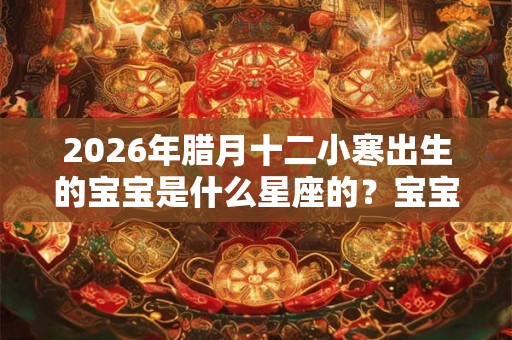 2026年腊月十二小寒出生的宝宝是什么星座的？宝宝性格如何？