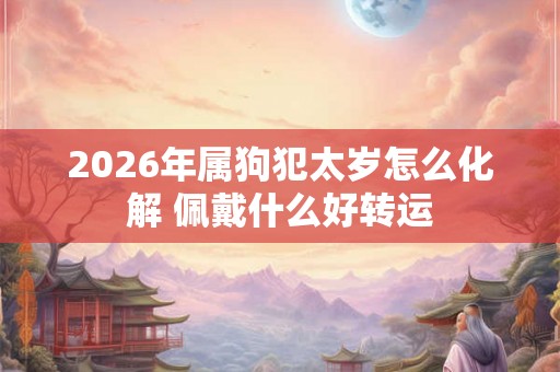 2026年属狗犯太岁怎么化解 佩戴什么好转运