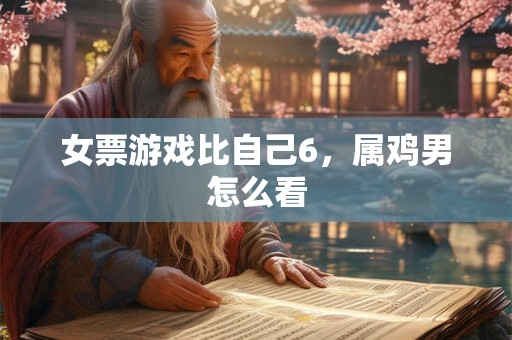 女票游戏比自己6，属鸡男怎么看
