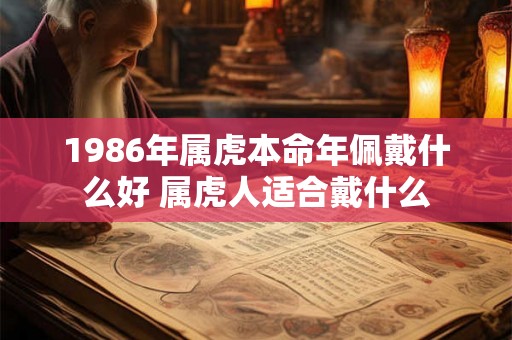 1986年属虎本命年佩戴什么好 属虎人适合戴什么