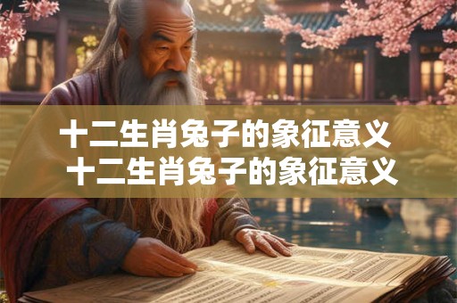 十二生肖兔子的象征意义 十二生肖兔子的象征意义 十二生肖兔子的象征意义 十二生肖兔子的象征意义