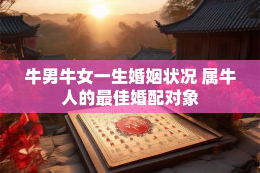 牛男牛女一生婚姻状况 属牛人的最佳婚配对象