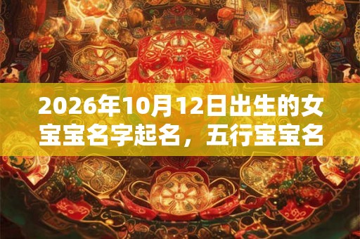 2026年10月12日出生的女宝宝名字起名,五行宝宝名字推荐 2026年10月12日出生的女宝宝名字起名,五行宝宝名字推荐