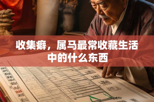 收集癖，属马最常收藏生活中的什么东西
