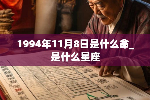 1994年11月8日是什么命_是什么星座 1994年11月8日是什么命_是什么星座