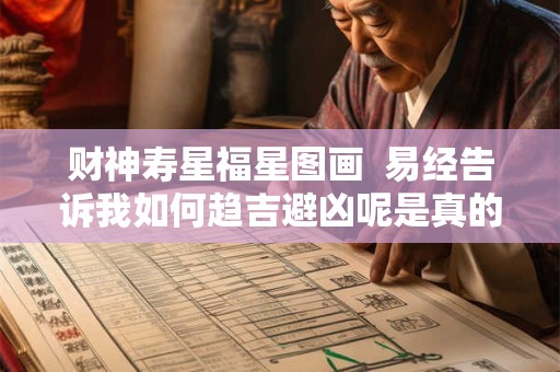 财神寿星福星图画  易经告诉我如何趋吉避凶呢是真的吗