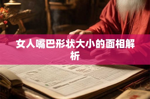 女人嘴巴形状大小的面相解析 女人嘴巴形状大小的面相解析