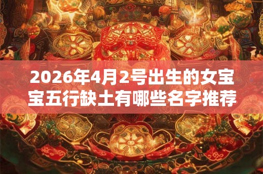 2026年4月2号出生的女宝宝五行缺土有哪些名字推荐
