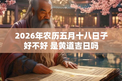 2026年农历五月十八日子好不好 是黄道吉日吗 2026年农历五月十八日子好不好 是黄道吉日吗