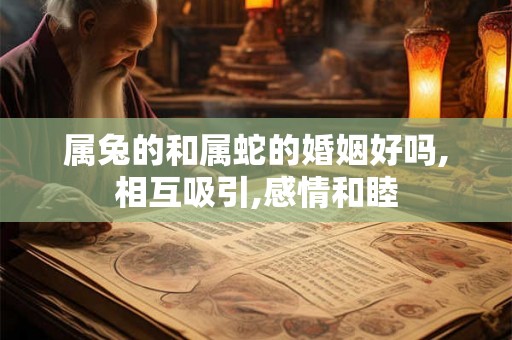 属兔的和属蛇的婚姻好吗,相互吸引,感情和睦